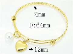 HY Wholesale Bangles Stainless Steel 316L Fashion Bangle-HY38B0675HKX