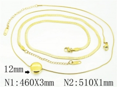 HY Wholesale Necklaces Stainless Steel 316L Jewelry Necklaces-HY59N0135HDD