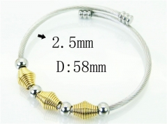 HY Wholesale Bangles Stainless Steel 316L Fashion Bangle-HY38B0663HKE