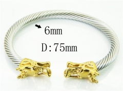 HY Wholesale Bangles Stainless Steel 316L Fashion Bangle-HY38B0747HMW