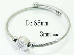 HY Wholesale Bangles Stainless Steel 316L Fashion Bangle-HY38B0699HIX