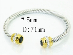 HY Wholesale Bangles Stainless Steel 316L Fashion Bangle-HY38B0745HMD