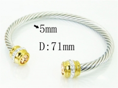 HY Wholesale Bangles Stainless Steel 316L Fashion Bangle-HY38B0743HME