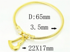 HY Wholesale Bangles Stainless Steel 316L Fashion Bangle-HY38B0682HMF