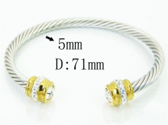 HY Wholesale Bangles Stainless Steel 316L Fashion Bangle-HY38B0740HMW