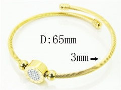 HY Wholesale Bangles Stainless Steel 316L Fashion Bangle-HY38B0700HLZ