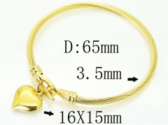 HY Wholesale Bangles Stainless Steel 316L Fashion Bangle-HY38B0681HMS