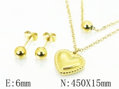 HY Wholesale Jewelry Sets 316L Stainless Steel Earrings Necklace Jewelry Set-HY91S1189NLZ