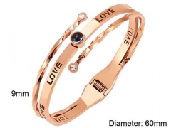 HY Wholesale Bangle Stainless Steel 316L Fashion Bangle-HY0098B002