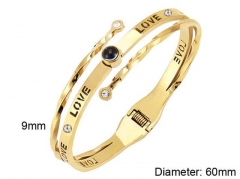 HY Wholesale Bangle Stainless Steel 316L Fashion Bangle-HY0098B004