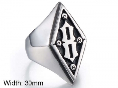 HY Wholesale Rings Jewelry 316L Stainless Steel Popular Rings-HY002R106