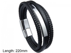 HY Wholesale Leather Jewelry Fashion Leather Bracelets-HY0114B152