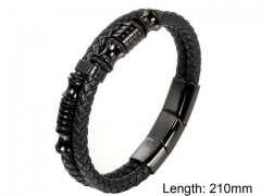 HY Wholesale Leather Jewelry Fashion Leather Bracelets-HY004B025