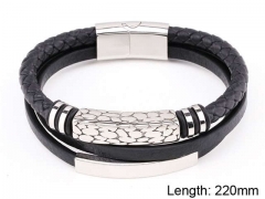 HY Wholesale Leather Jewelry Fashion Leather Bracelets-HY0114B123