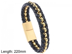 HY Wholesale Leather Jewelry Fashion Leather Bracelets-HY0114B188