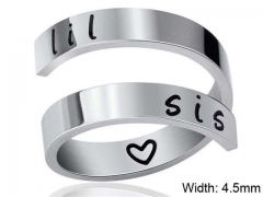 HY Wholesale Rings Jewelry 316L Stainless Steel Fashion Rings-HY0107R071