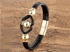 HY Wholesale Leather Jewelry Popular Leather Bracelets-HY0118B034