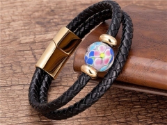 HY Wholesale Leather Jewelry Popular Leather Bracelets-HY0118B842