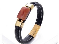 HY Wholesale Leather Jewelry Popular Leather Bracelets-HY0118B245