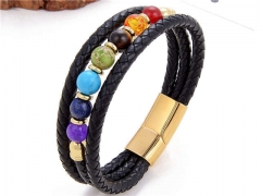 HY Wholesale Leather Jewelry Popular Leather Bracelets-HY0118B775