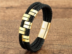 HY Wholesale Leather Jewelry Popular Leather Bracelets-HY0118B196