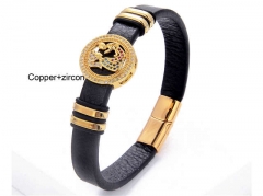 HY Wholesale Leather Jewelry Popular Leather Bracelets-HY0118B001