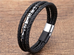 HY Wholesale Leather Jewelry Popular Leather Bracelets-HY0118B195