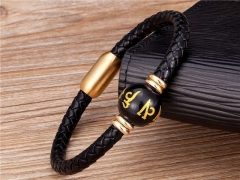 HY Wholesale Leather Jewelry Popular Leather Bracelets-HY0118B438