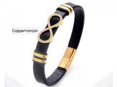 HY Wholesale Leather Jewelry Popular Leather Bracelets-HY0118B005