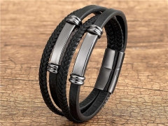 HY Wholesale Leather Jewelry Popular Leather Bracelets-HY0118B150