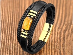 HY Wholesale Leather Jewelry Popular Leather Bracelets-HY0118B334