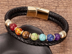 HY Wholesale Leather Jewelry Popular Leather Bracelets-HY0118B853