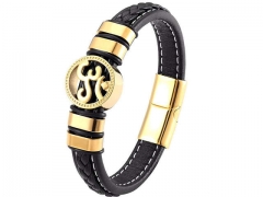 HY Wholesale Leather Jewelry Popular Leather Bracelets-HY0117B151