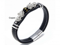 HY Wholesale Leather Jewelry Popular Leather Bracelets-HY0118B070