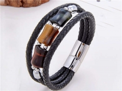 HY Wholesale Leather Jewelry Popular Leather Bracelets-HY0118B497