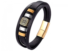 HY Wholesale Leather Jewelry Popular Leather Bracelets-HY0117B045