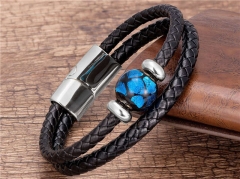 HY Wholesale Leather Jewelry Popular Leather Bracelets-HY0118B846