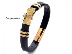 HY Wholesale Leather Jewelry Popular Leather Bracelets-HY0118B008