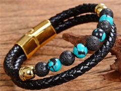 HY Wholesale Leather Jewelry Popular Leather Bracelets-HY0118B756