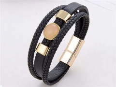 HY Wholesale Leather Jewelry Popular Leather Bracelets-HY0118B310