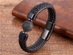 HY Wholesale Leather Jewelry Popular Leather Bracelets-HY0118B430