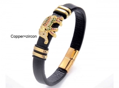 HY Wholesale Leather Jewelry Popular Leather Bracelets-HY0118B002