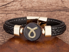 HY Wholesale Leather Jewelry Popular Leather Bracelets-HY0118B359