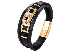 HY Wholesale Leather Jewelry Popular Leather Bracelets-HY0117B025