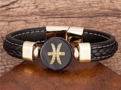 HY Wholesale Leather Jewelry Popular Leather Bracelets-HY0118B356