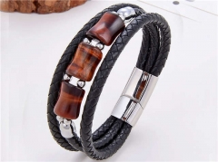 HY Wholesale Leather Jewelry Popular Leather Bracelets-HY0118B498