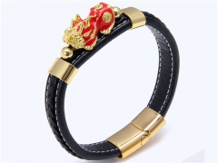 HY Wholesale Leather Jewelry Popular Leather Bracelets-HY0118B325