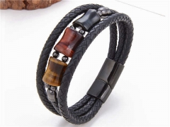 HY Wholesale Leather Jewelry Popular Leather Bracelets-HY0118B502