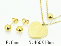 HY Wholesale Jewelry 316L Stainless Steel Earrings Necklace Jewelry Set-HY91S1311PQ