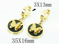 HY Wholesale Earrings 316L Stainless Steel Earrings-HY32E0204PW